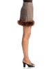 Aqua Aqua Feather Trim Mini Skirt - 4