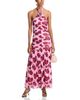 Aqua Aqua Floral Mesh Rosette Maxi Dress - 2