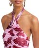 Aqua Aqua Floral Mesh Rosette Maxi Dress - 3