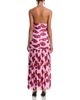 Aqua Aqua Floral Mesh Rosette Maxi Dress - 4