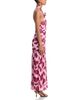Aqua Aqua Floral Mesh Rosette Maxi Dress - 5