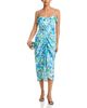 Aqua Aqua Floral Ruffle Tie Waist Midi Dress - 2
