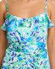 Aqua Aqua Floral Ruffle Tie Waist Midi Dress - 3