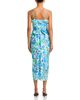 Aqua Aqua Floral Ruffle Tie Waist Midi Dress - 4