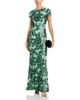 Aqua Aqua Floral Sequin Mesh Dress - 2