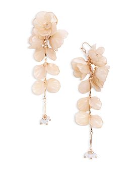 Aqua Aqua Flower Dangle Earrings