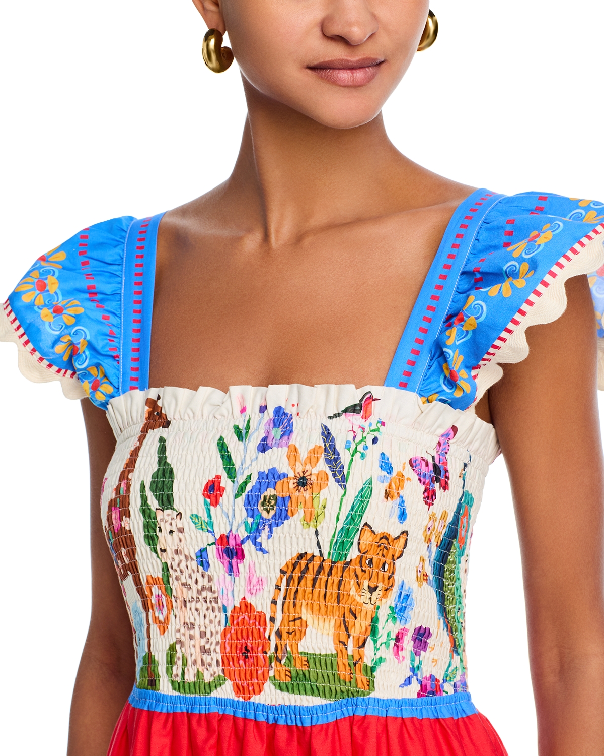 Aqua - Flutter Maxi Dress