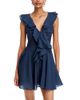 Aqua Aqua Flutter Sleeve Ruffle Mini Dress - 1
