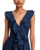 Aqua Aqua Flutter Sleeve Ruffle Mini Dress - 3