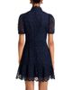 Aqua Aqua Geo Lace Short Sleeve Mini Dress - 4