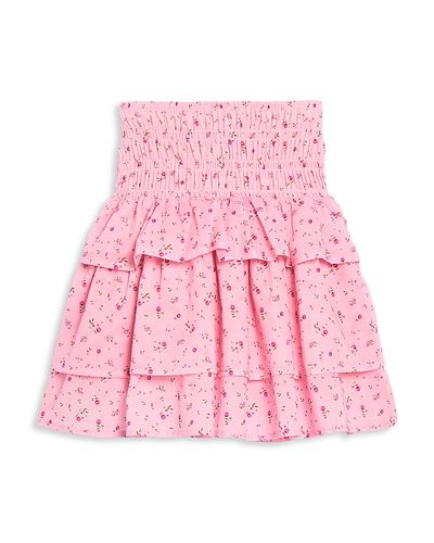Aqua Aqua Girls' Cotton Eyelet Tiered Skirt, Big Kid