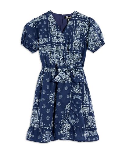 Aqua Aqua Girls' Faux Wrap Bandana Dress, Big Kid