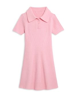 Aqua Aqua Girls' Short Sleeved Sweater Dress, Big Kid