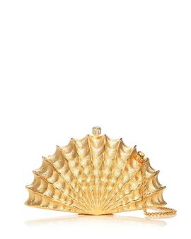 Aqua Aqua Golden Shell Clutch