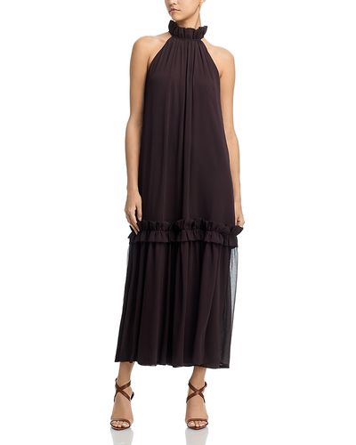 Aqua Aqua Halter Maxi Dress