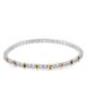 Aqua Aqua I Love You Cubic Zirconia Stretch Bracelet - 1