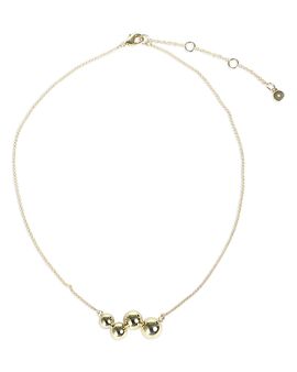 Aqua Aqua Irregular Bead Collar Necklace, 16