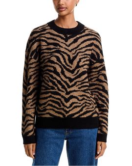 Aqua Aqua Jacquard Crewneck Sweater