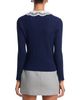 Aqua Aqua Lace Collar Pointelle Cardigan - 3