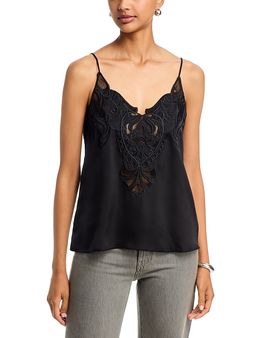 Aqua Aqua Lace Satin Inset Camisole
