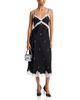 Aqua Aqua Lace Trim Crystal Embellished Slip Dress - 2