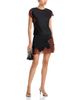 Aqua Aqua Lace Trim Satin Mini Skirt - 2