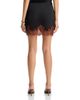 Aqua Aqua Lace Trim Satin Mini Skirt - 3