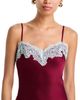 Aqua Aqua Lace Trim Satin Slip Dress - 3