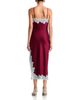 Aqua Aqua Lace Trim Satin Slip Dress - 4