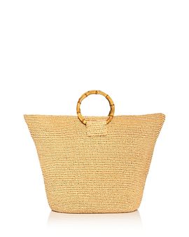 Aqua Aqua Large Raffia Tote Bag