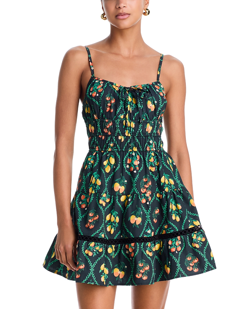 Aqua Aqua Lemon Flower Mini Dress