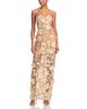 Aqua Aqua Long 3D Floral Gown - 1