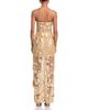Aqua Aqua Long 3D Floral Gown - 4