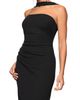 Aqua Aqua Long Scuba Halter Dress - 2