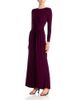 Aqua Aqua Long Sleeve Ruched Maxi Dress - 1