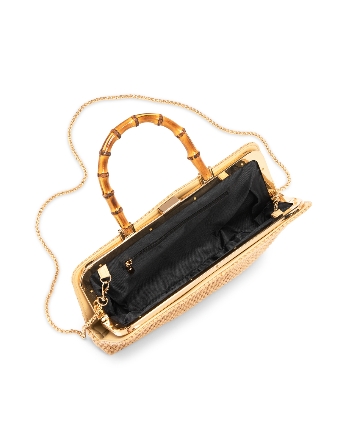 Aqua - Medium Raffia Crossbody Bag