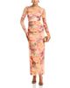 Aqua Aqua Mesh Long Sleeve Midi Dress - 2