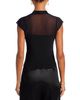 Aqua Aqua Mesh Mock Neck Top - 3