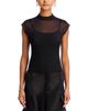 Aqua Aqua Mesh Mock Neck Top - 6
