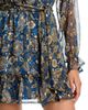 Aqua Aqua Metallic Ruffle Trim Boho Dress - 3