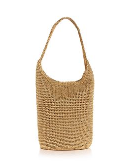 Aqua Aqua Metallic Woven Tote