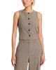 Aqua Aqua Mini Check Button Front Vest - 1