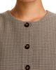 Aqua Aqua Mini Check Button Front Vest - 4