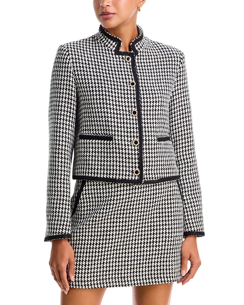 Aqua - Tweed Collarless Jacket