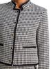 Aqua Aqua Mixed Houndstooth Button Front Jacket - 5