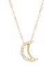 Aqua Aqua Moon Pendant Necklace, 15-17 - 1