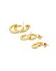 Aqua Aqua Multi Size C Hoop Earrings, Set of 3 - 3