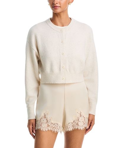 Aqua Aqua Neave Cropped Dropped Shoulder Cardigan