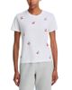 Aqua Aqua Olivia Cherry Print Fitted Cotton Tee Exclusive - 1