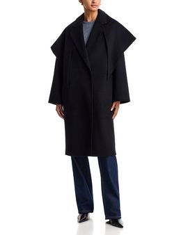 Aqua Aqua Oversized Removable Scarf Coat